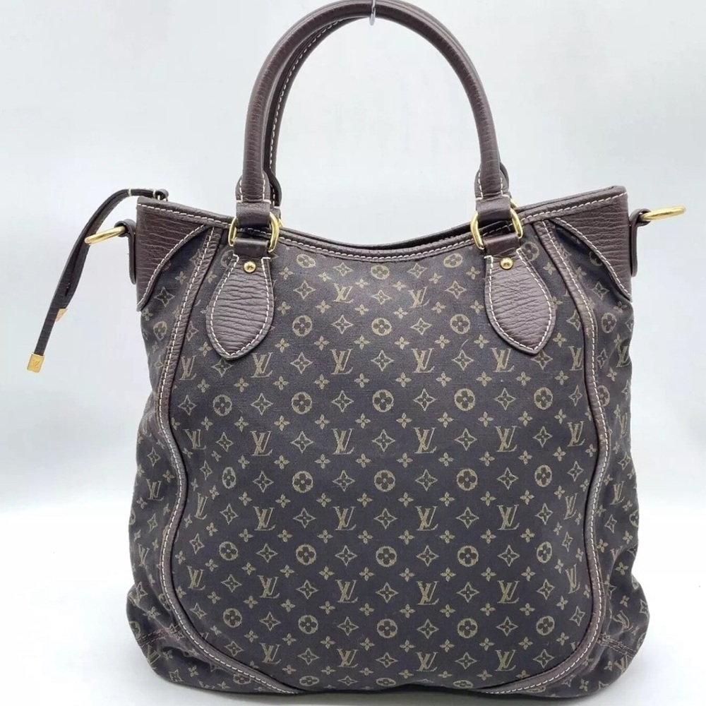 Auth Louis Vuitton Monogram Mini lin Bouzas Unjour Shoulder Bag